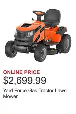Costco Yard Force Gas Tractor Lawn Mower offer