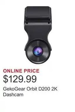 Costco GekoGear Orbit D200 2K Dashcam offer