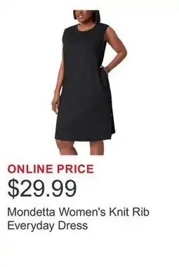 Costco Mondetta Women's Knit Rib Everyday Dress offer