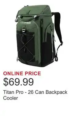 Costco Titan Pro - 26 Can Backpack Cooler offer