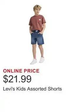 Costco Levi's Kids Assorted Shorts offer