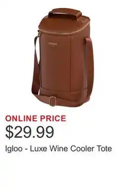 Costco Igloo - Luxe Wine Cooler Tote offer