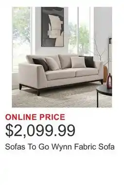 Costco Sofas To Go Wynn Fabric Sofa offer