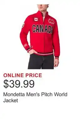 Costco Mondetta Men's Pitch World Jacket offer