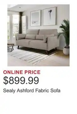 Costco Sealy Ashford Fabric Sofa offer