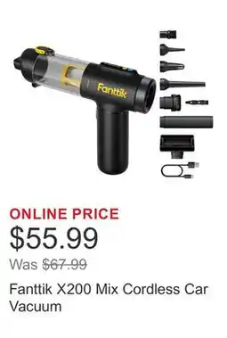 Costco Fanttik X200 Mix Cordless Car Vacuum offer