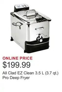 Costco All Clad EZ Clean 3.5 L (3.7 qt.) Pro Deep Fryer offer