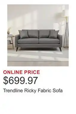 Costco Trendline Ricky Fabric Sofa offer