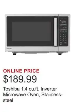 Costco Toshiba 1.4 cu.ft. Inverter Microwave Oven, Stainless-steel offer