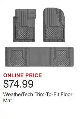 Costco WeatherTech Trim-To-Fit Floor Mat offer
