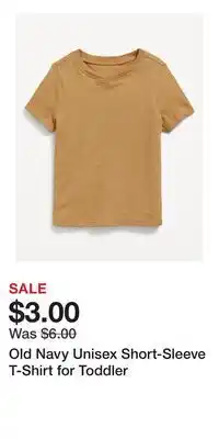 Old Navy Old Navy Unisex Short-Sleeve T-Shirt for Toddler offer