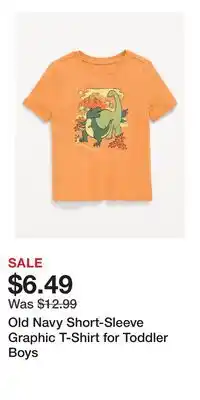 Old Navy Old Navy Short-Sleeve Graphic T-Shirt for Toddler Boys offer