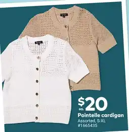 Giant Tiger Pointelle cardigan offer