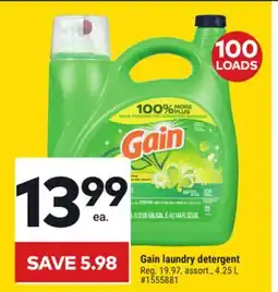 Giant Tiger Gain laundry detergent offer