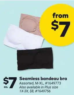 Giant Tiger Seamless bandeau bra offer