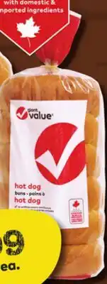 Giant Tiger Giant Value hot dog buns offer