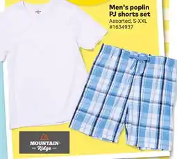 Giant Tiger Men's poplin PJ shorts set offer