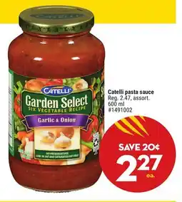 Giant Tiger Catelli pasta sauce offer