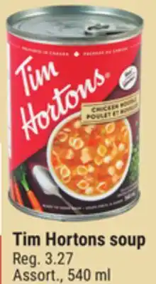 Giant Tiger Tim Hortons soup offer