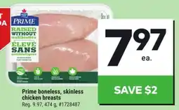 Giant Tiger Prime boneless, skinless chicken breasts offer