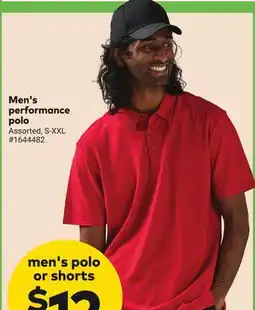 Giant Tiger Men's performance polo offer
