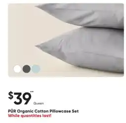 Sleep Country PÜR Organic Cotton Pillowcase Set offer