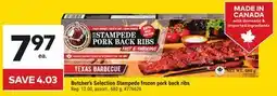 Giant Tiger Butcher's Selection Stampede frozen pork back ribs offer