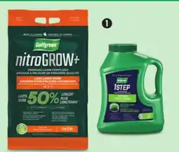Canadian Tire Golfgreen 1-Step Patch & Repair, 1.7kg or Nitrogrow+ Lush Lawn Food, 5kg offer
