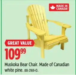 Canadian Tire Muskoka Bear Chair offer