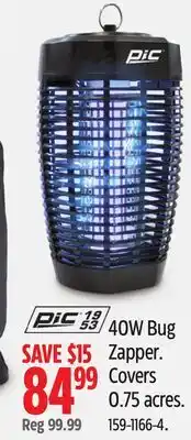 Canadian Tire PIC 40W Bug Zapper offer