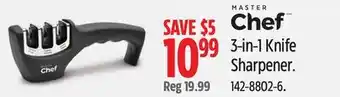 Canadian Tire Master Chef 3-in-1 Knife Sharpener offer