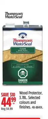 Canadian Tire Thompson's Waterseal Wood Protector offer