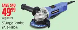 Canadian Tire Mastercraft 5˝ Angle Grinder, 9A offer