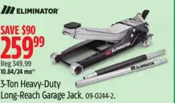 Canadian Tire MotoMaster Eliminator 3-Ton Heavy-Duty Long-Reach Garage Jack offer