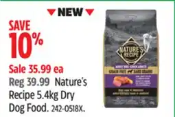 Canadian Tire Nature's Recipe 5.4kg Dry Dog Food offer