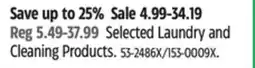 Canadian Tire Selected Laundry and Cleaning Products offer