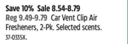 Canadian Tire Car Vent Clip Air Fresheners, 2-Pk offer