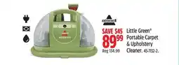 Canadian Tire Little Green Portable Carpet & Upholstery Cleaner offer