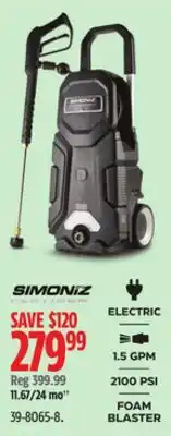 Canadian Tire SIMONIZ ELECTRIC FOAM BLASTER offer