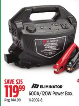 Canadian Tire MotoMaster Eliminator 600A/120W Power Box offer