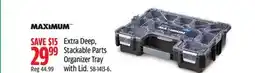 Canadian Tire Stackable Parts Organizer Tray with Lid offer