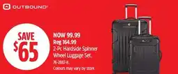 Canadian Tire Outbound 2-Pc Hardside Spinner Wheel Luggage Set offer
