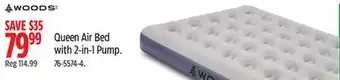 Canadian Tire Woods Queen Air Bed with 2-in-1 Pump offer