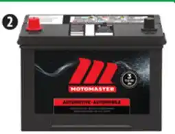 Canadian Tire MotoMaster Batteries. Dependable performance. 3-year warranty offer