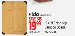 Canadian Tire Vida by Paderno 15 x 21 ˝ Non-Slip Bamboo Board offer