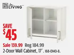 Canadian Tire For Living 2-Door Wall Cabinet, 17˝ offer