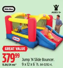 Canadian Tire Little Tikes Jump 'N Slide Bouncer offer