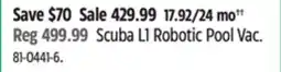Canadian Tire Aiper Scuba L1 Robotic Pool Vac offer