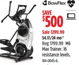 Canadian Tire BOWFLEX Max Trainer offer