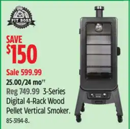 Canadian Tire Pit Boss 3-Series Digital 4-Rack Wood Pellet Vertical Smoker offer
